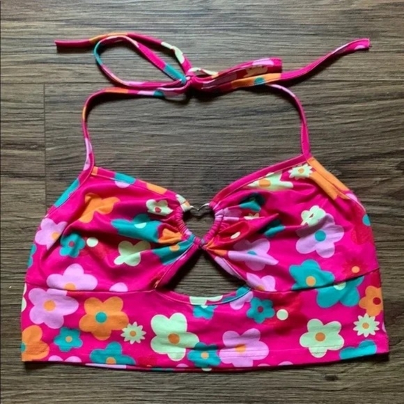 None Tops - Colorful flower camisole